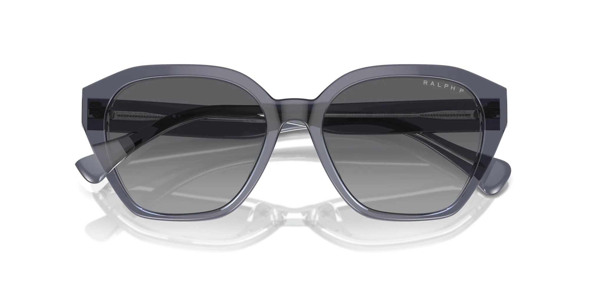 Ralph Lauren RA5315U 6187T3 Occhiali da sole Acetato Grigio Grigio Cat Eye Polarizzata Sfumato - immagine 2