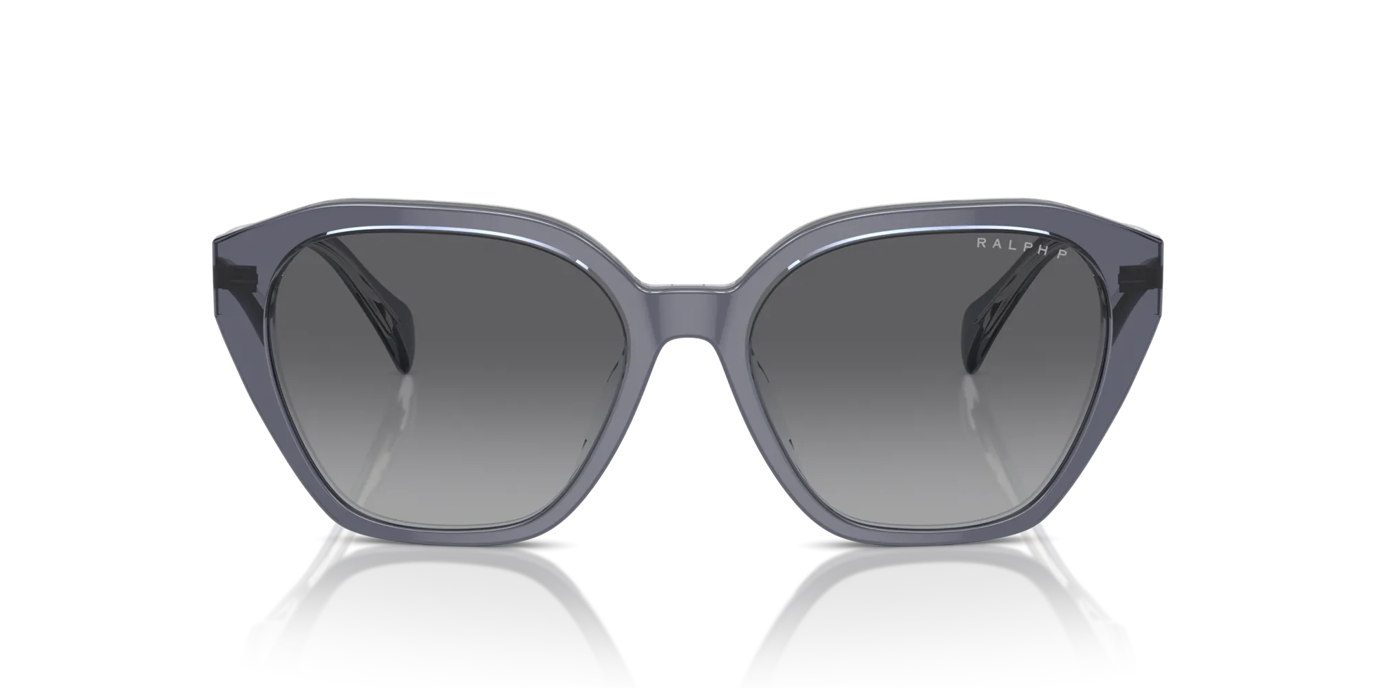Ralph Lauren RA5315U 6187T3 Occhiali da sole Acetato Grigio Grigio Cat Eye Polarizzata Sfumato - immagine 3