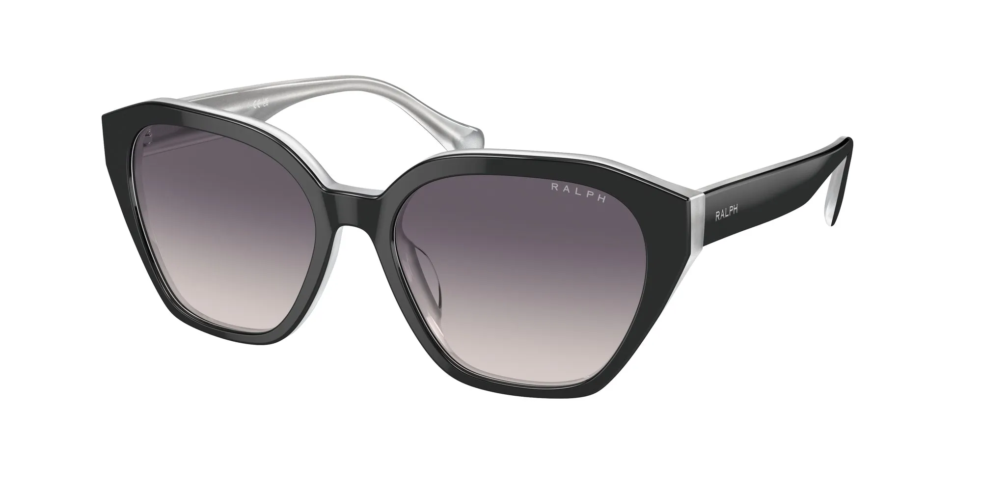 Ralph Lauren RA5315U 606636 Occhiali da sole Acetato Nero Rosa Cat Eye Normale Sfumato - immagine 1