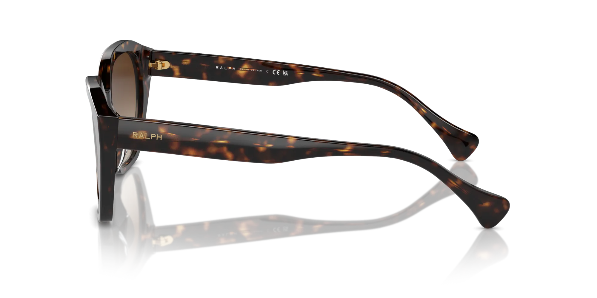 Ralph Lauren RA5315U 500313 Occhiali da sole Acetato Tartaruga Marrone Cat Eye Normale Sfumato - immagine 4
