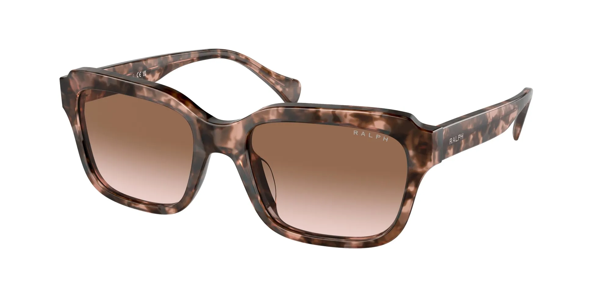 Ralph Lauren RA5312U 605813 Occhiali da sole Acetato Rosa Marrone Squadrata Normale Sfumato - immagine 1