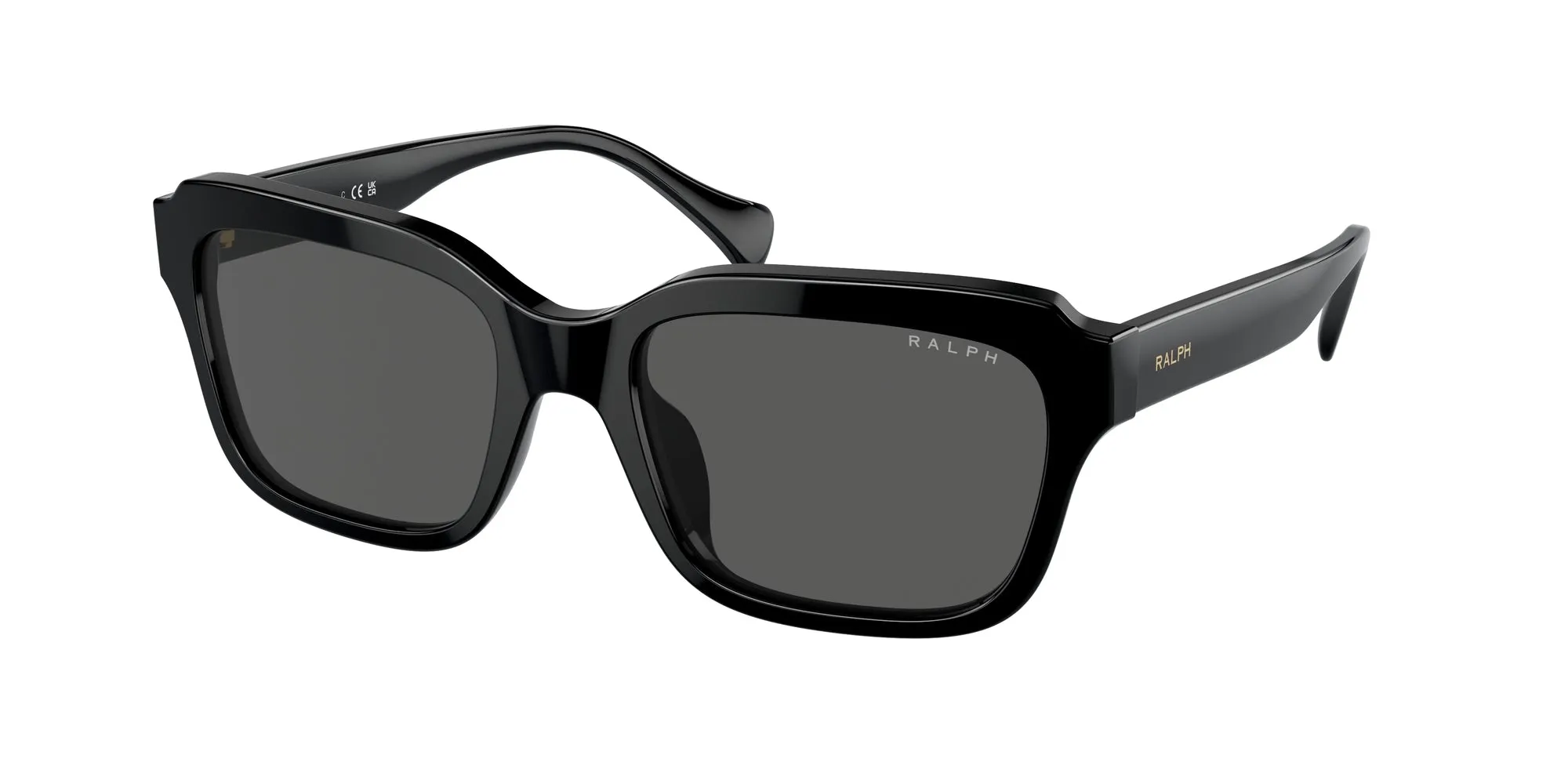 Ralph Lauren RA5312U 500187 Occhiali da sole Acetato Nero Grigio Squadrata Normale - immagine 1