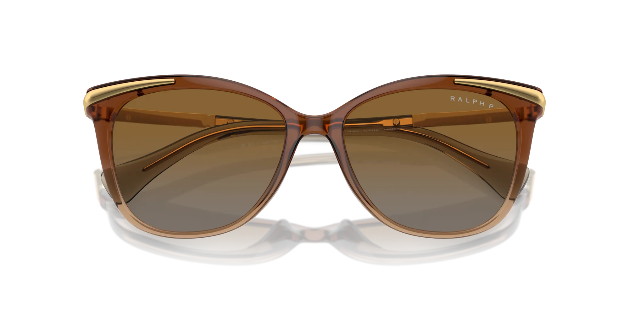 Ralph Lauren RA5309U 6133T5 Occhiali da sole Iniettato Marrone Marrone Squadrata Polarizzata ["Sfumato"] - immagine 2