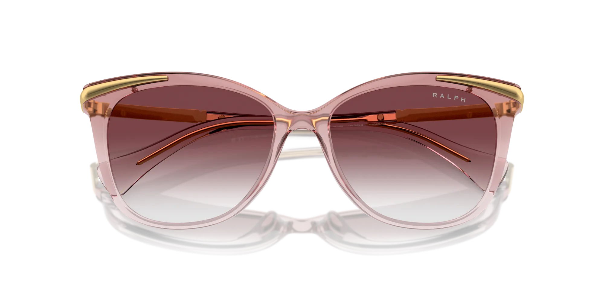 Ralph Lauren RA5309U 61258H Occhiali da sole Iniettato Rosa Rosa Squadrata Normale Sfumato - immagine 2