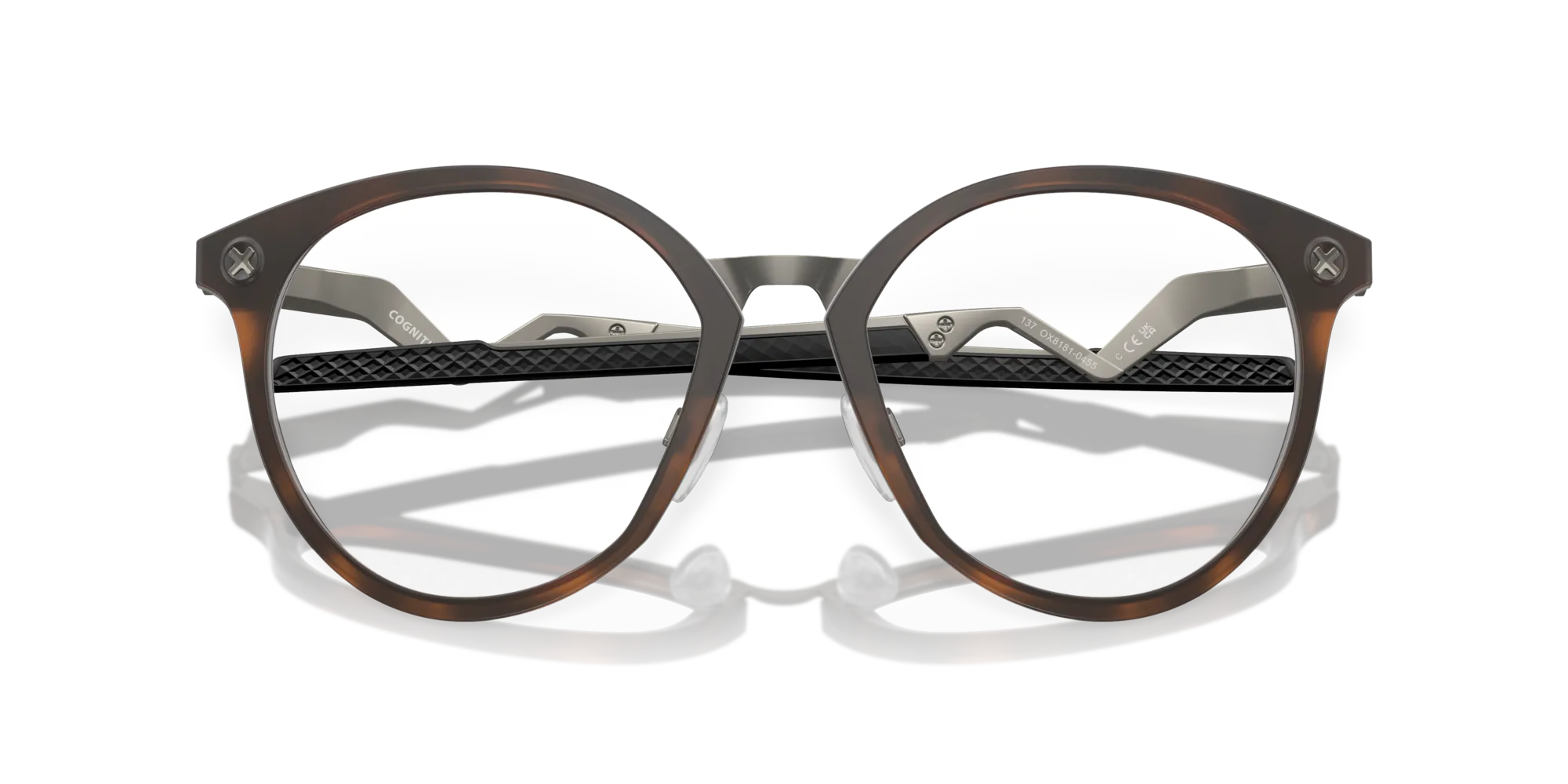 Oakley OX8181 COGNITIVE R 818104 Montature da vista Titanio Marrone Rotonda Normale - immagine 2