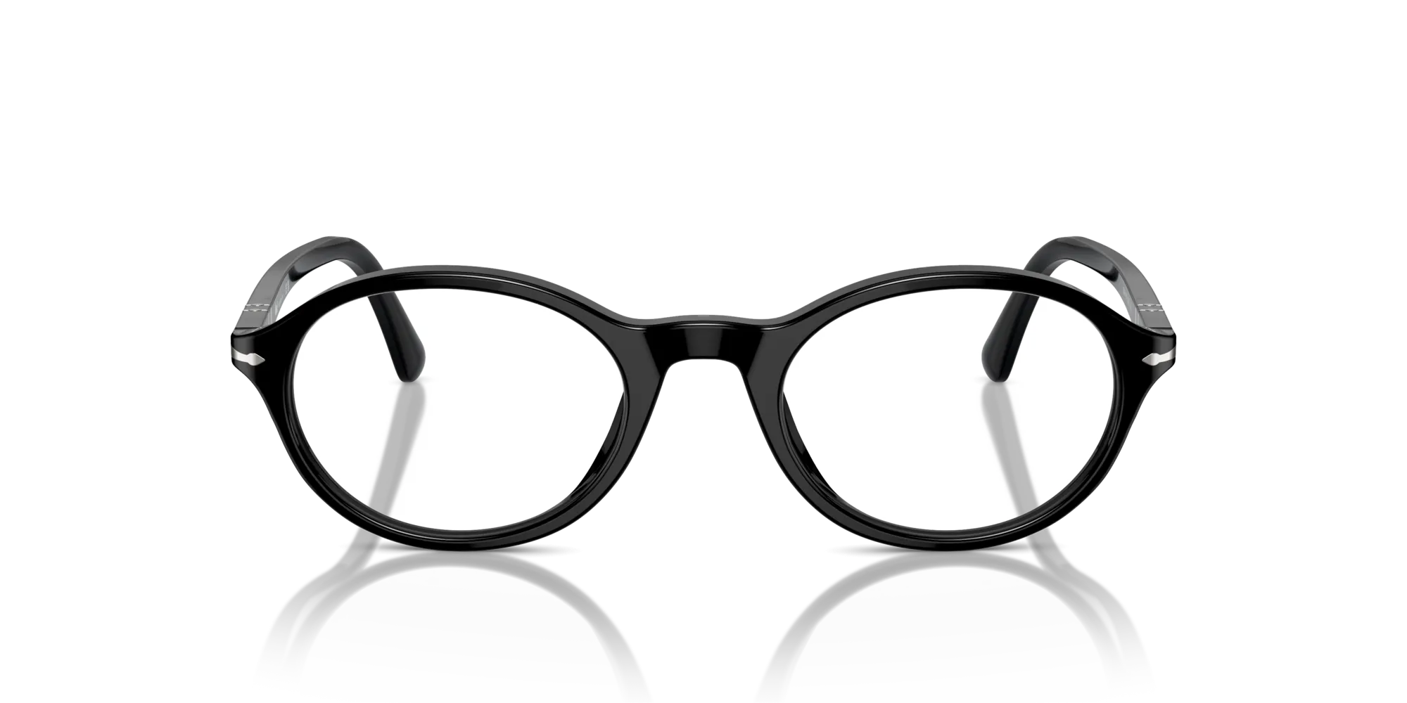 Persol PO3351V 95 Montature da vista Acetato Nero Trasparente Rotonda Normale - immagine 3