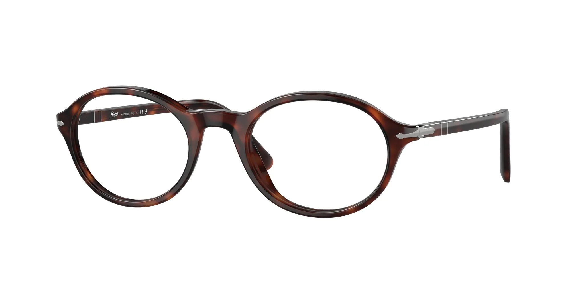 Persol PO3351V 24 Montature da vista Acetato Tartaruga Trasparente Rotonda Normale - immagine 1