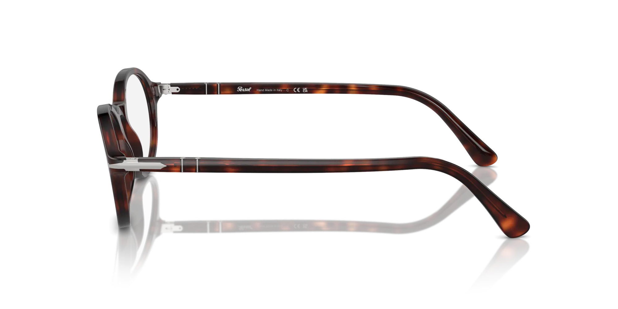 Persol PO3351V 24 Montature da vista Acetato Tartaruga Trasparente Rotonda Normale - immagine 4