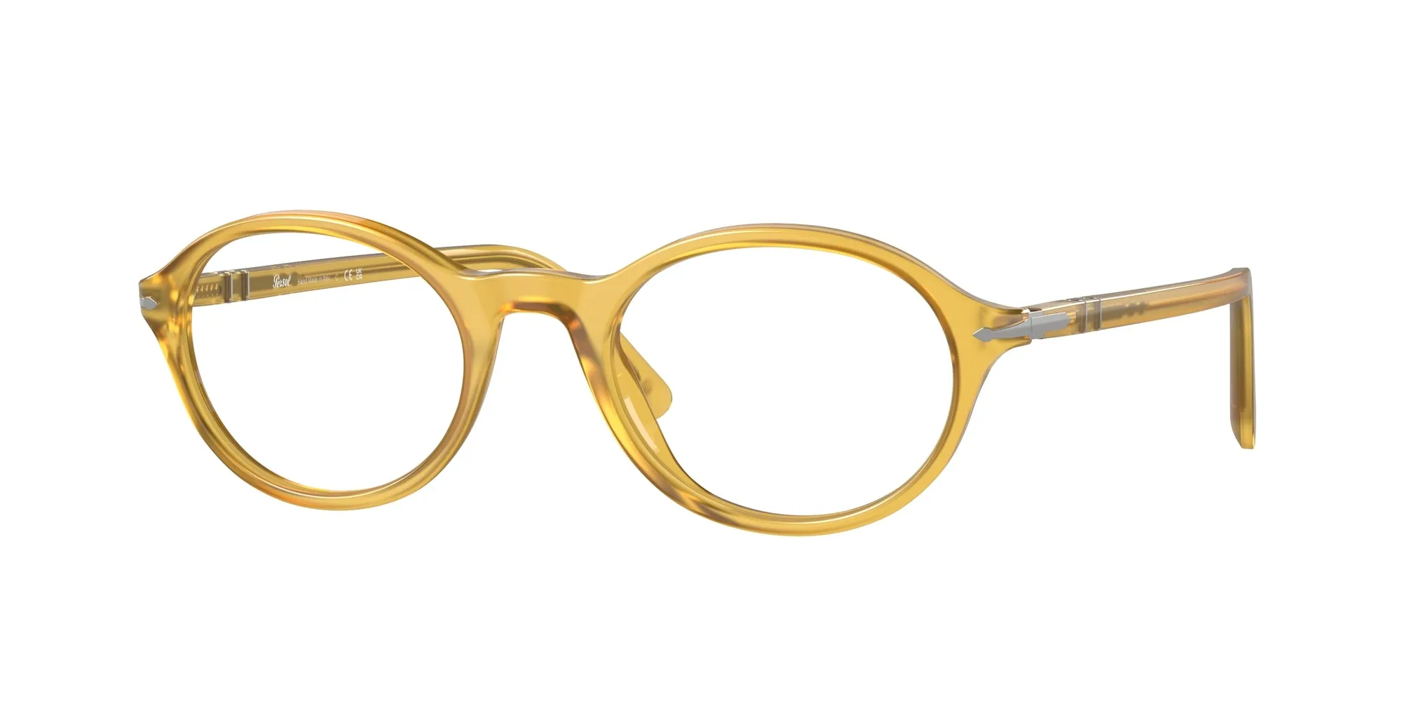 Persol PO3351V 204 Montature da vista Acetato Giallo Trasparente Rotonda Normale - immagine 1