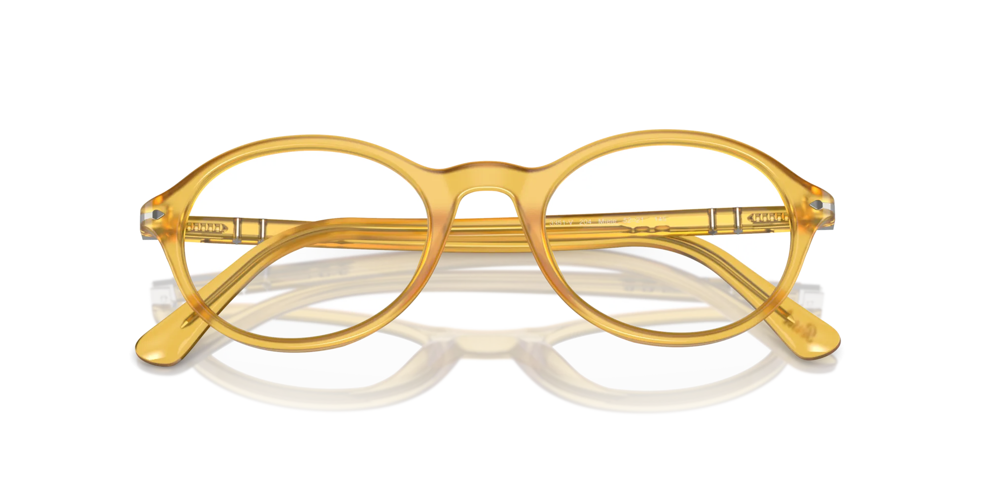 Persol PO3351V 204 Montature da vista Acetato Giallo Trasparente Rotonda Normale - immagine 2