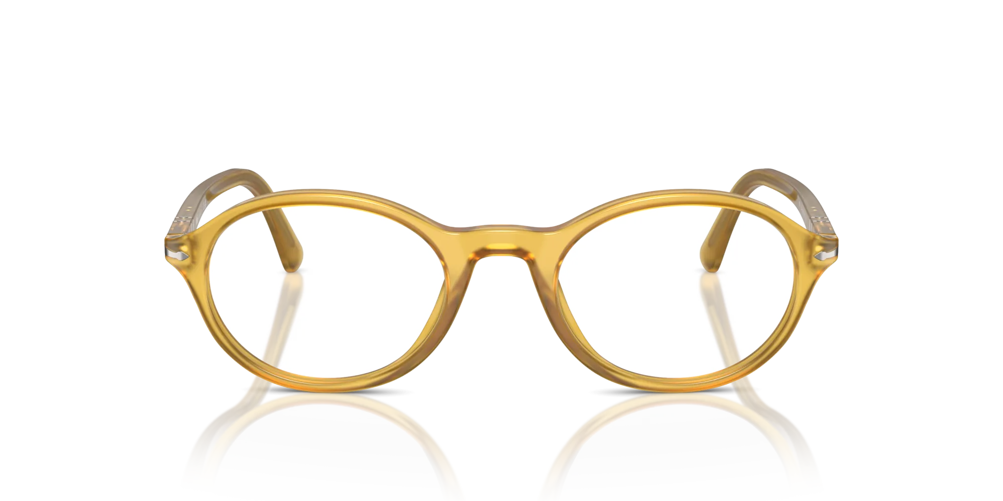 Persol PO3351V 204 Montature da vista Acetato Giallo Trasparente Rotonda Normale - immagine 3