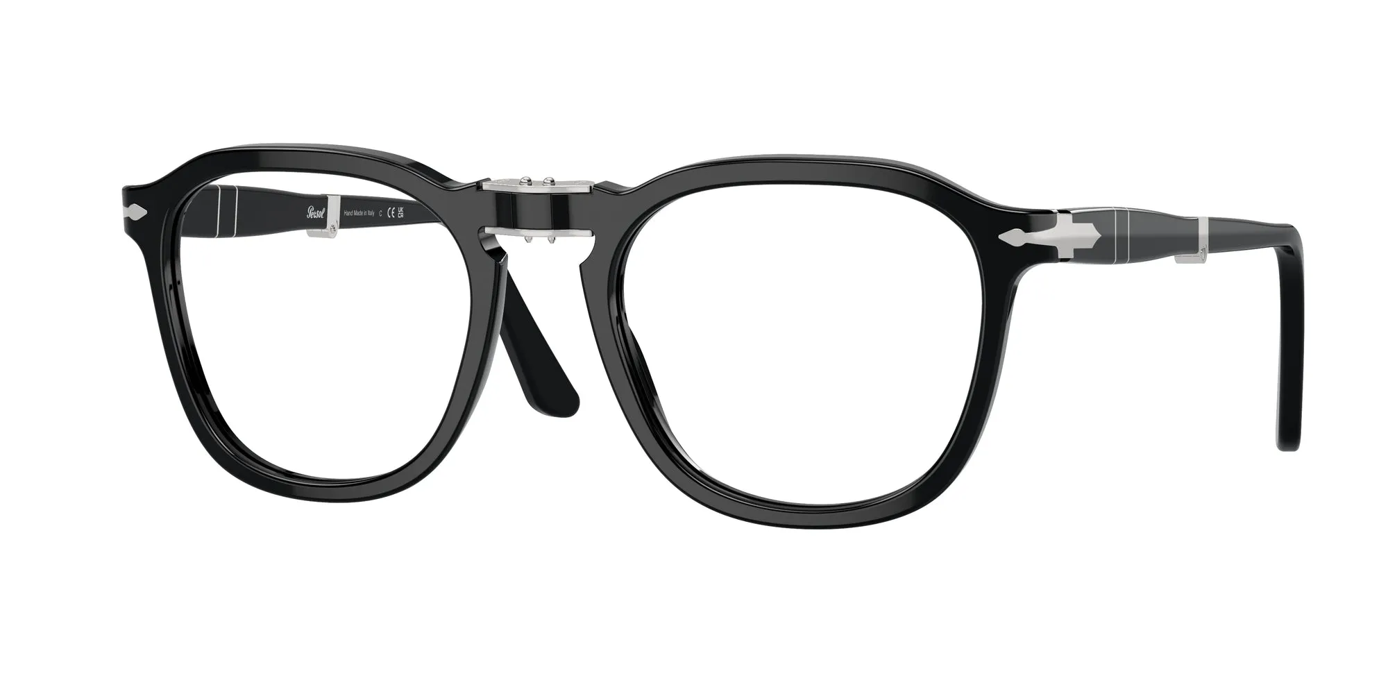 Persol PO3345V RENE' 95 Montature da vista Acetato Nero Trasparente Squadrata Normale - immagine 1