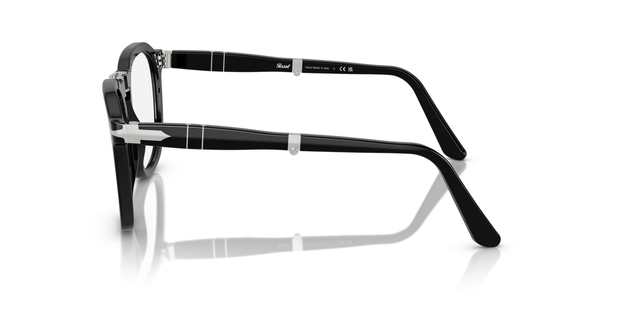 Persol PO3345V RENE' 95 Montature da vista Acetato Nero Trasparente Squadrata Normale - immagine 4