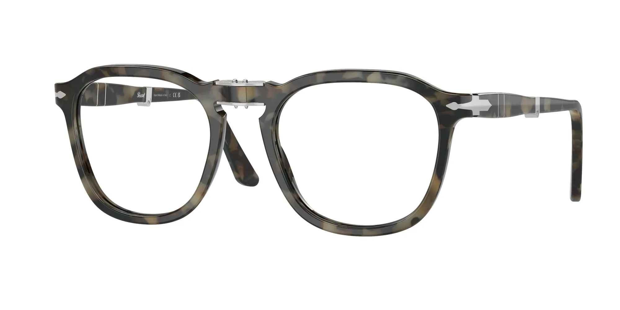 Persol PO3345V RENE' 1071 Montature da vista Acetato Tartaruga Trasparente Squadrata Normale - immagine 1