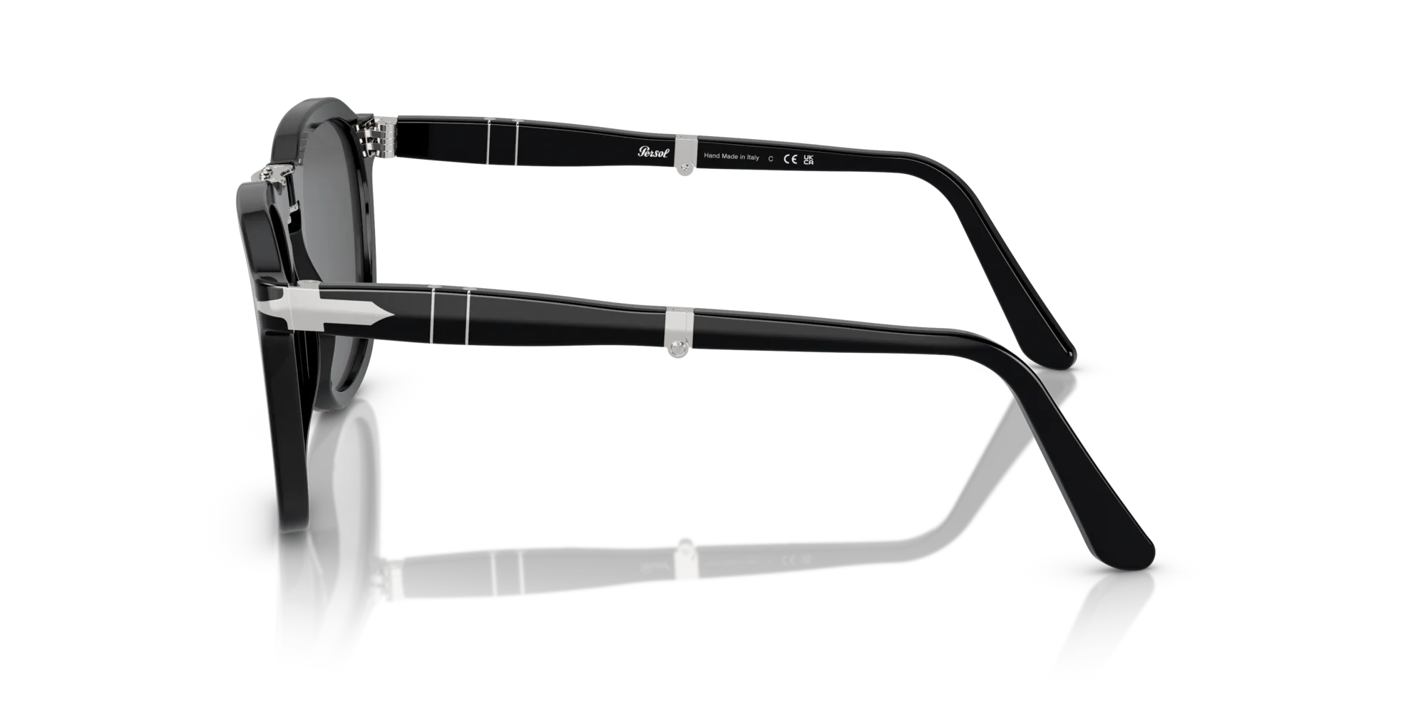 Persol PO3345S 95/B1 Occhiali da sole Acetato Nero Grigio Squadrata Normale - immagine 4