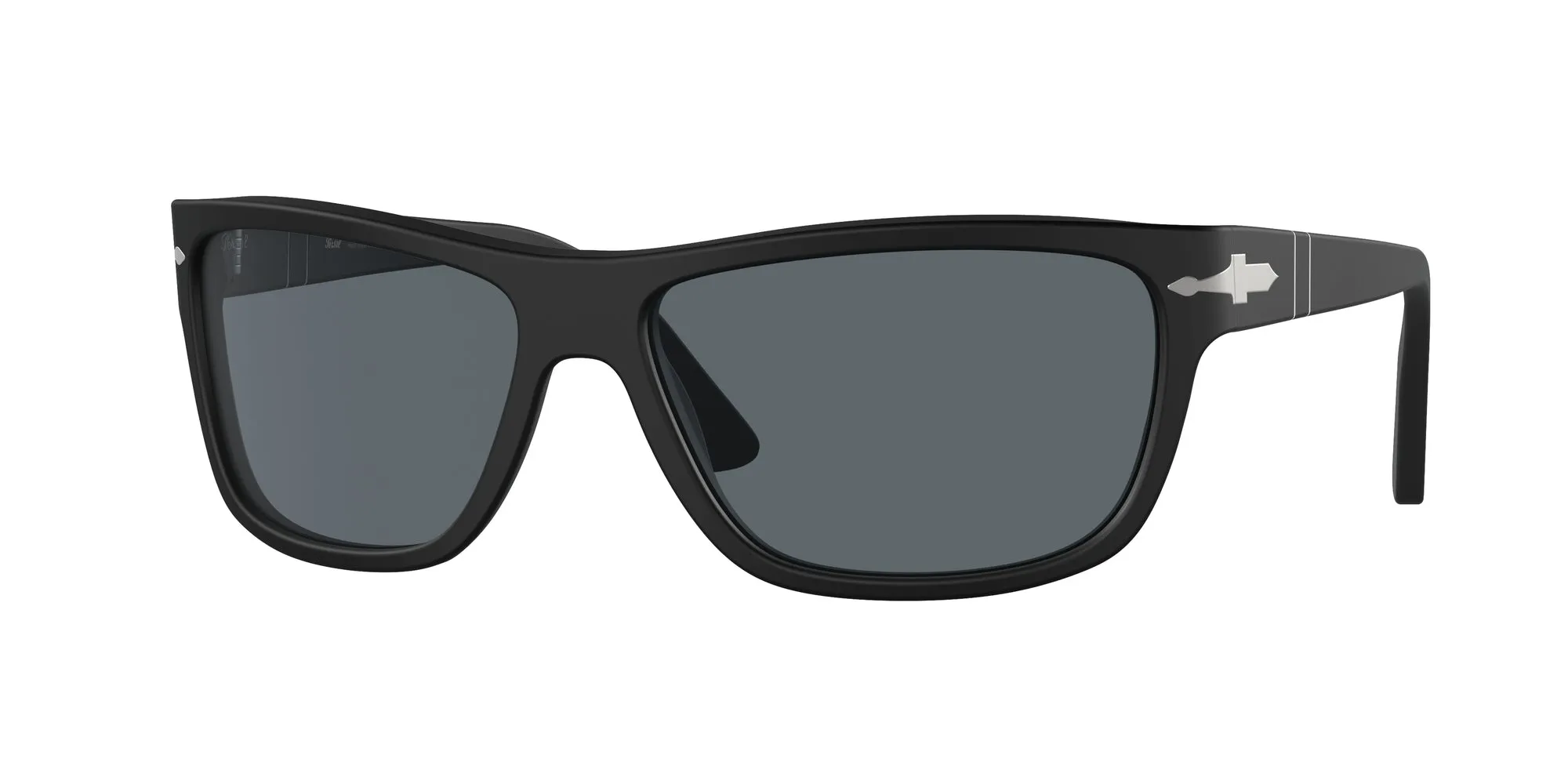 Persol PO3342S 900/R5 Occhiali da sole Acetato Nero Blu Squadrata Normale Antiriflesso - immagine 1