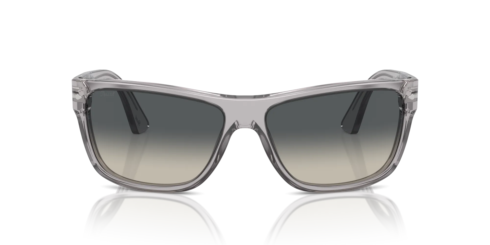 Persol PO3342S 309/71 Occhiali da sole Acetato Grigio Grigio Squadrata Normale Sfumato - immagine 3