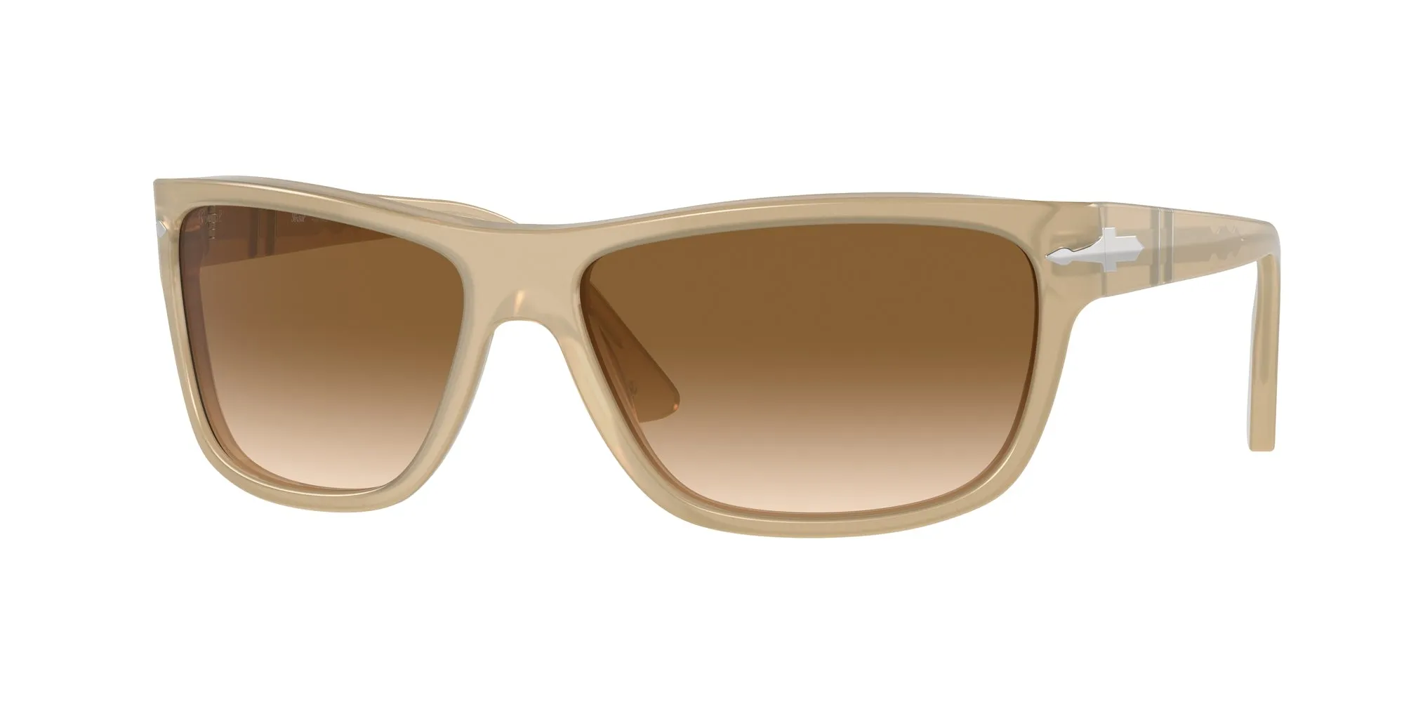 Persol PO3342S 116951 Occhiali da sole Acetato Marrone Marrone Squadrata Normale Sfumato - immagine 1