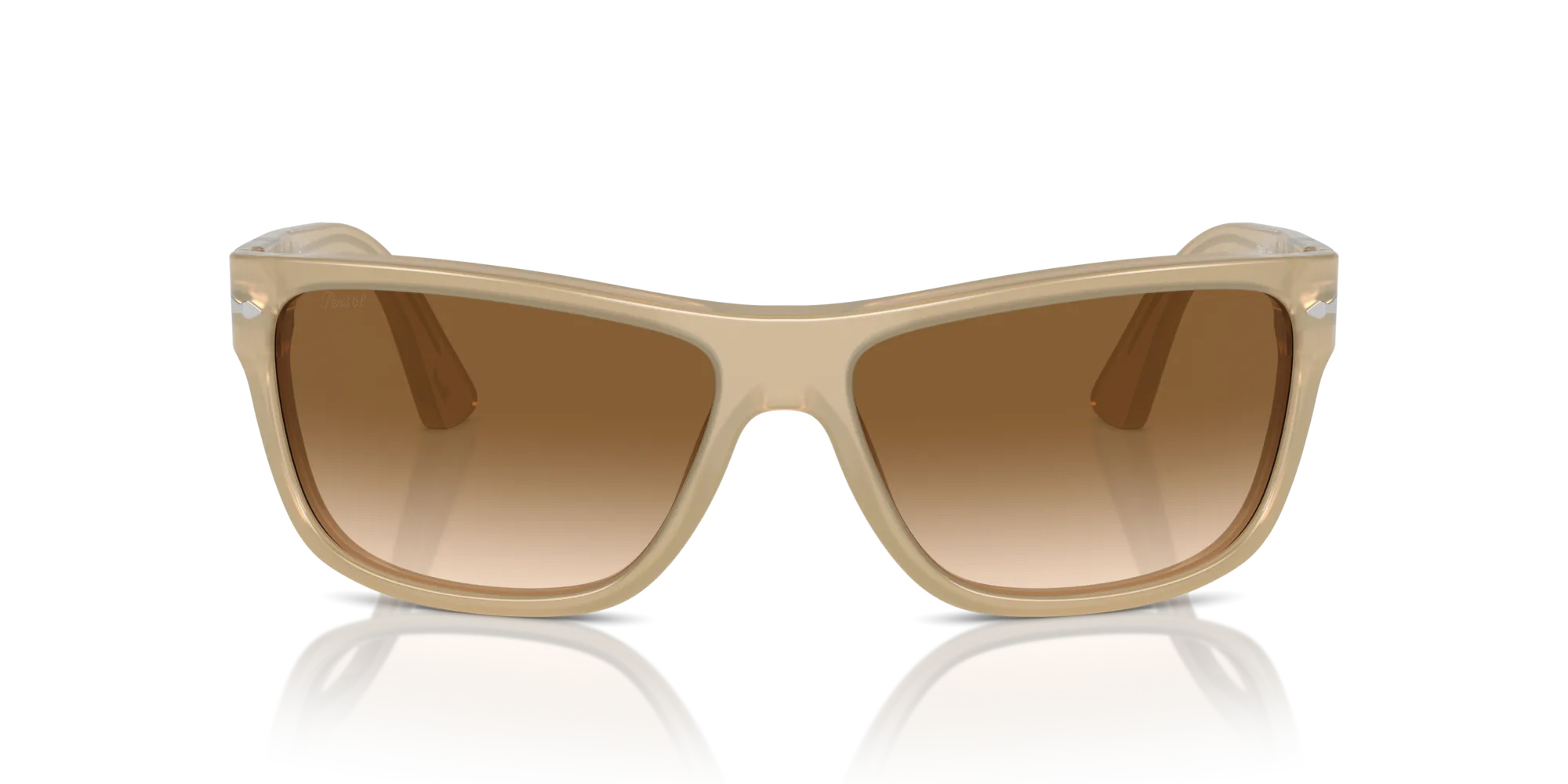 Persol PO3342S 116951 Occhiali da sole Acetato Marrone Marrone Squadrata Normale Sfumato - immagine 3