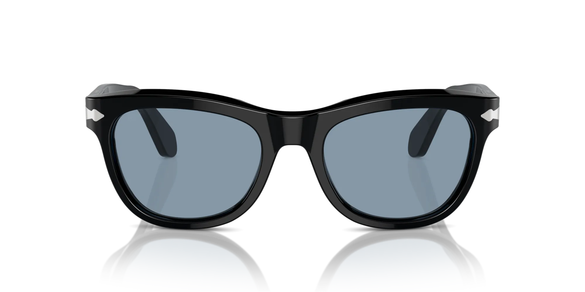 Persol PO0086S 95/56 Occhiali da sole Acetato Nero Blu Pillow Normale Antiriflesso - immagine 3