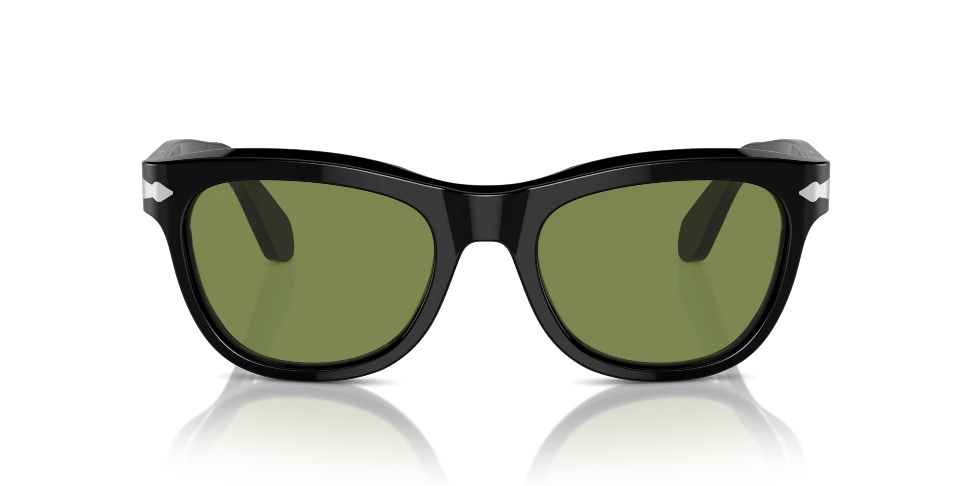 Persol PO0086S 95/4E Occhiali da sole Acetato Nero Verde Pillow Normale Antiriflesso - immagine 3