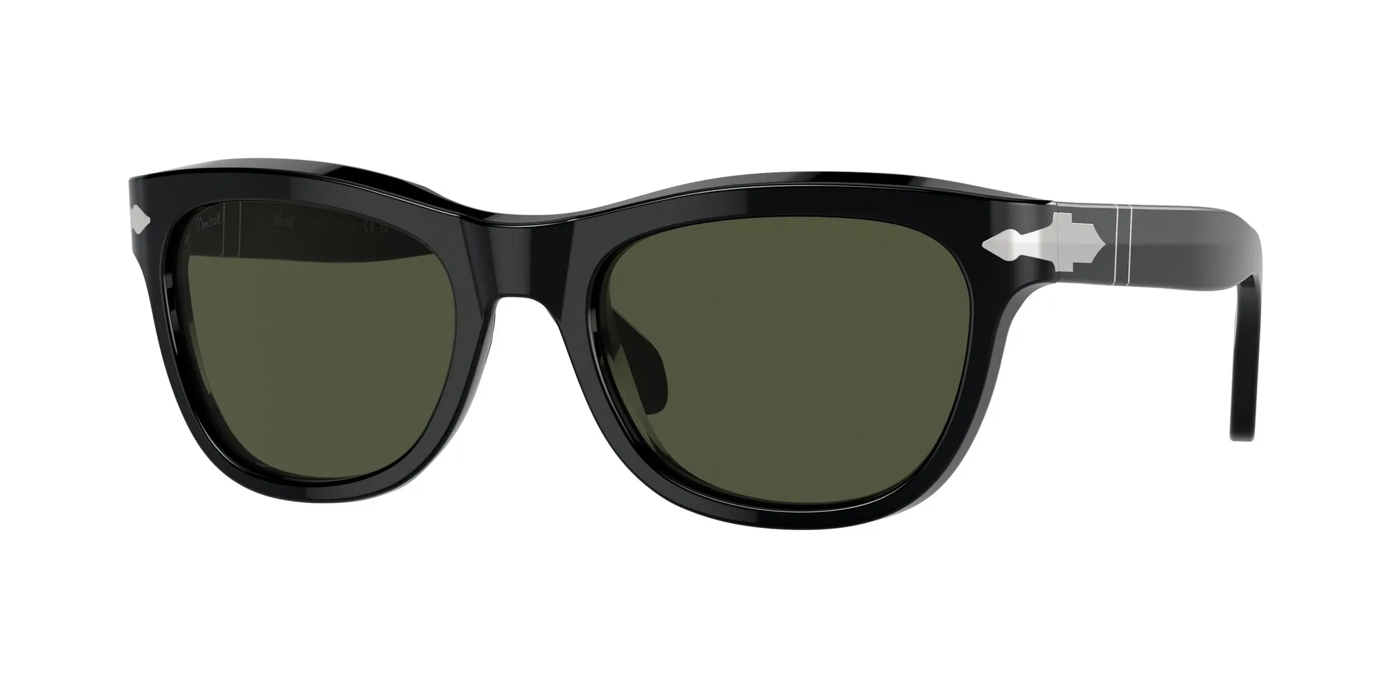 Persol PO0086S 95/31 Occhiali da sole Acetato Nero Verde Pillow Normale - immagine 1