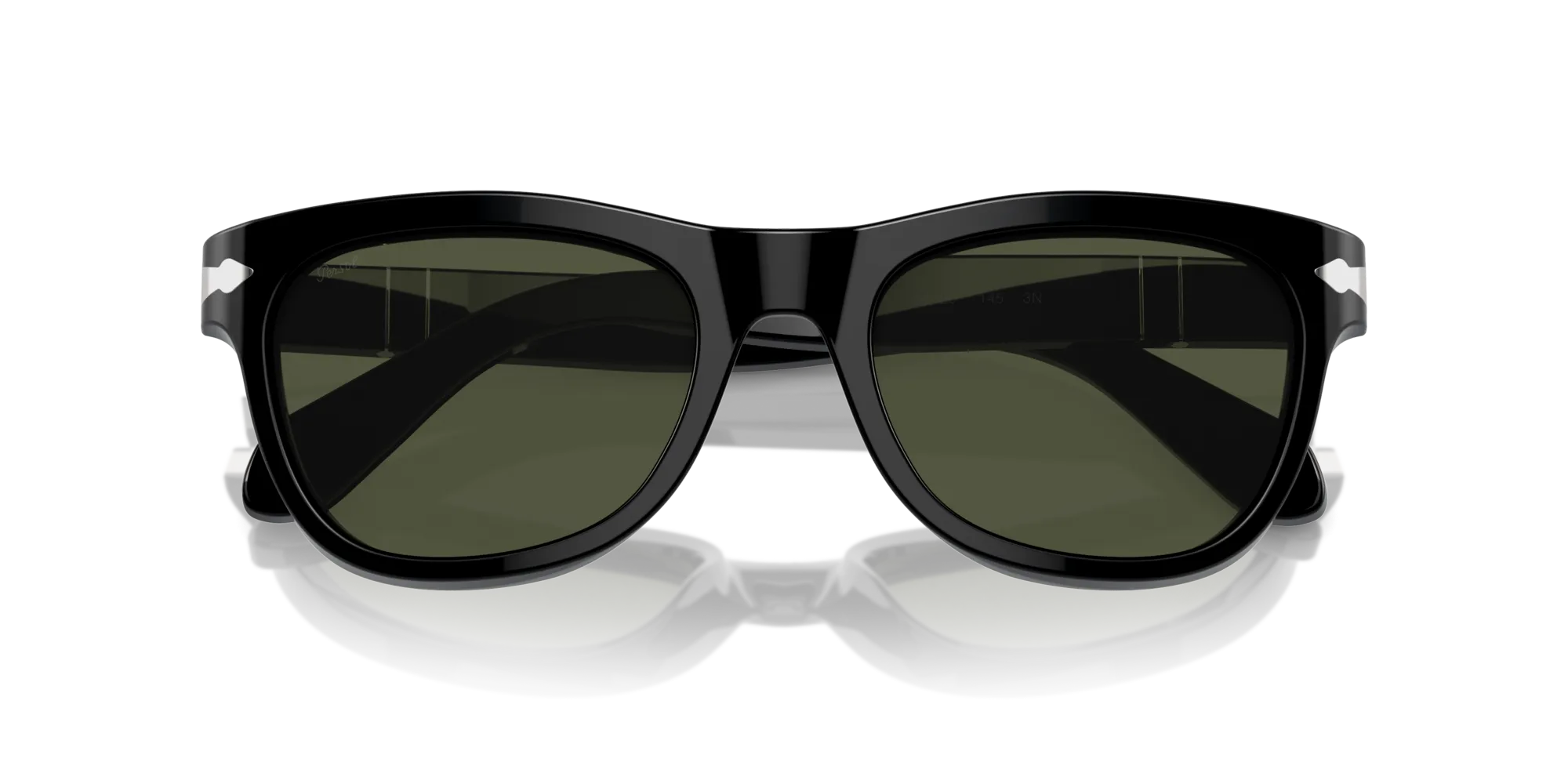 Persol PO0086S 95/31 Occhiali da sole Acetato Nero Verde Pillow Normale - immagine 2