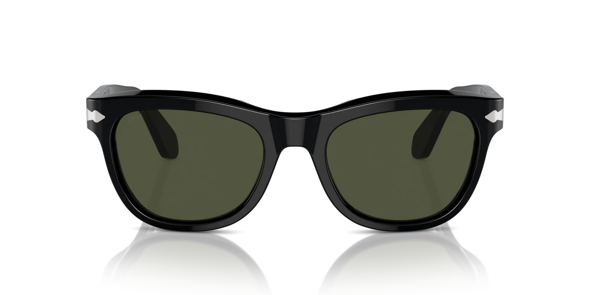 Persol PO0086S 95/31 Occhiali da sole Acetato Nero Verde Pillow Normale - immagine 3