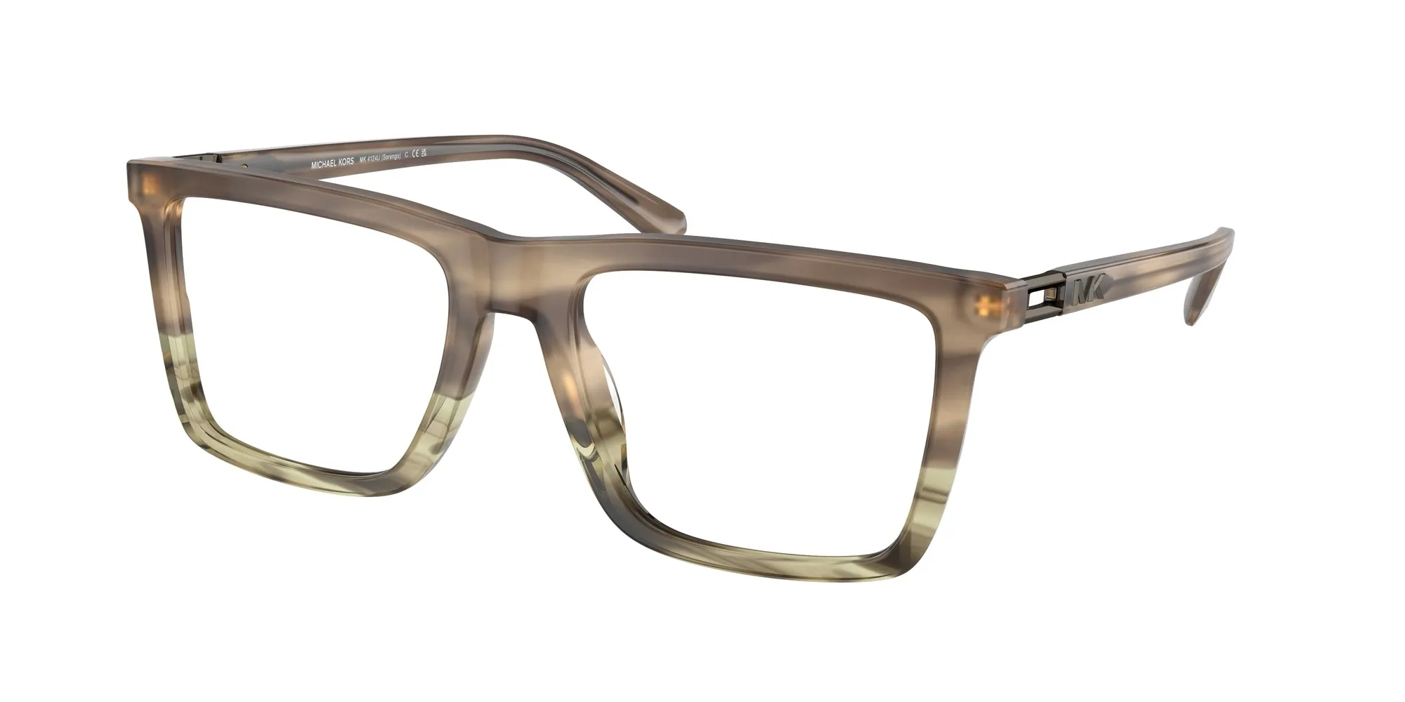Michael Kors MK4124U SORENGO 3963 Montature da vista Acetato Verde Trasparente Squadrata Normale - immagine 1