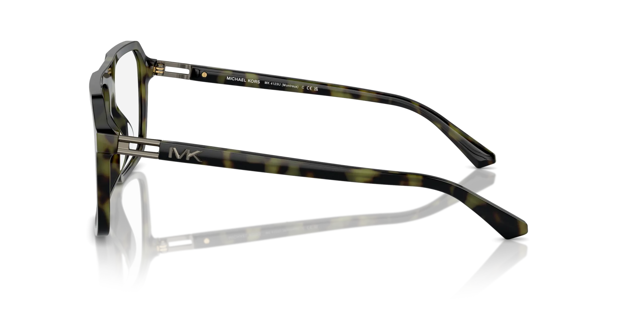 Michael Kors MK4123U MONTREUX 3943 Montature da vista Acetato Verde Squadrata Normale - immagine 4