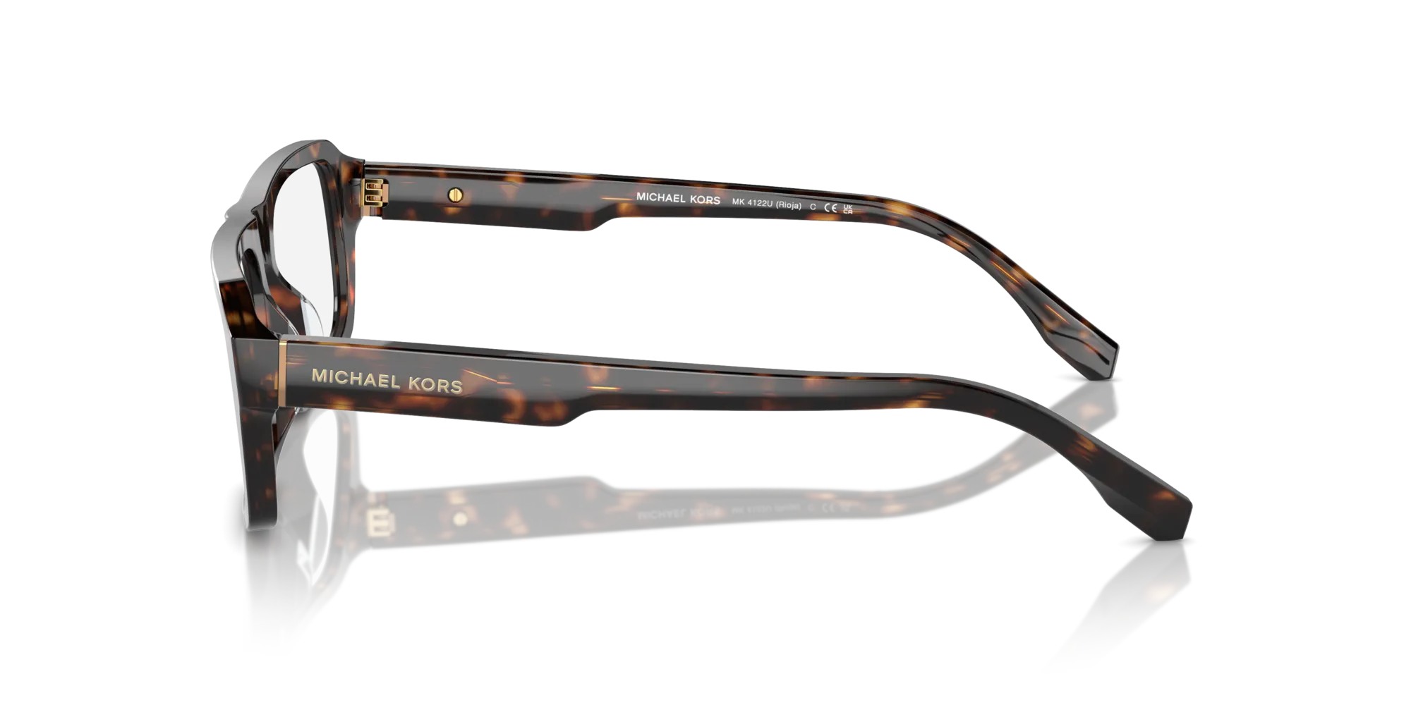 Michael Kors MK4122U RIOJA 3006 Montature da vista Acetato Tartaruga Geometrica Normale - immagine 4