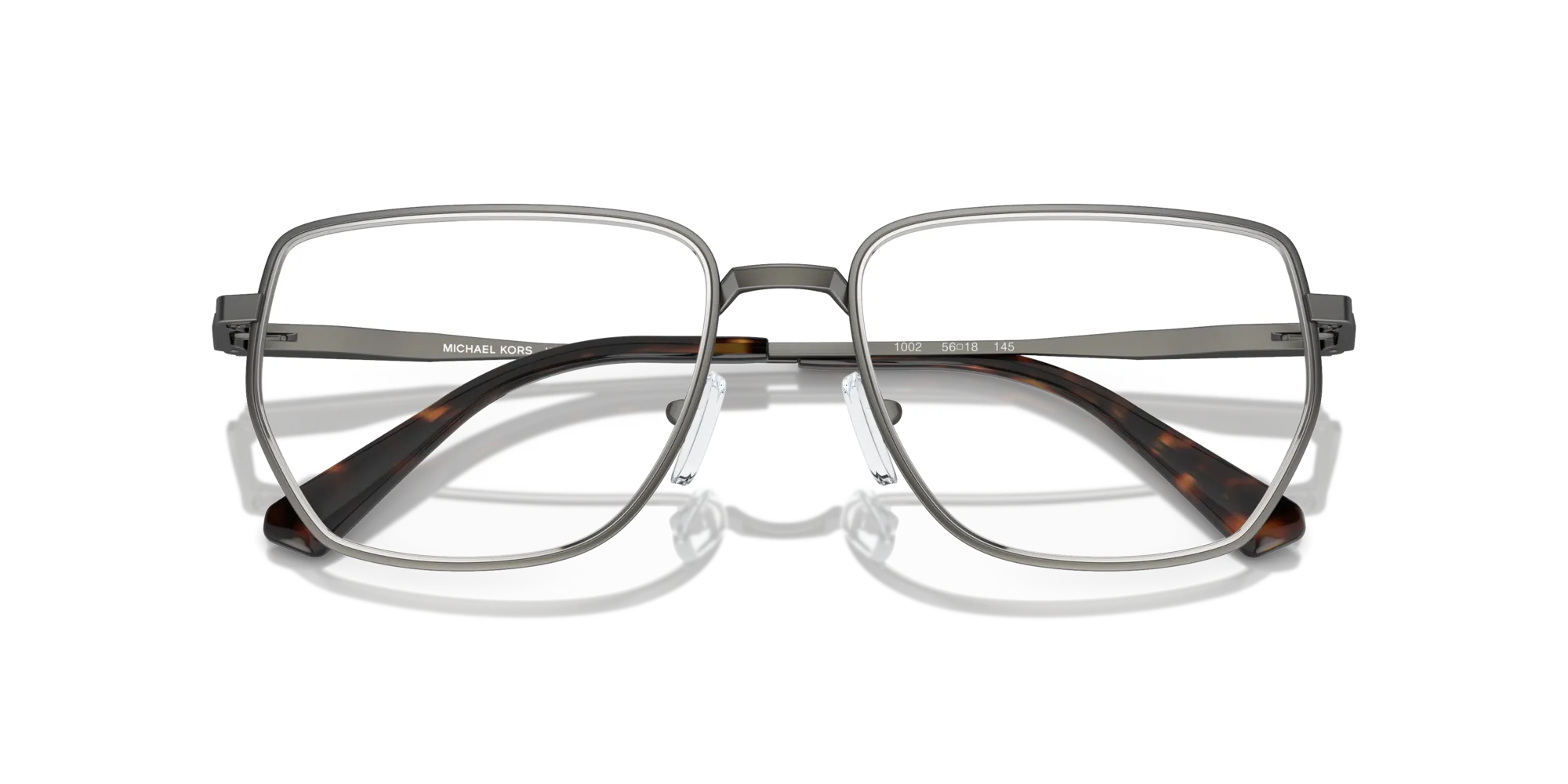 Michael Kors MK3080 STEAMBOAT 1002 Montature da vista Metallo Grigio Trasparente Geometrica Normale - immagine 2