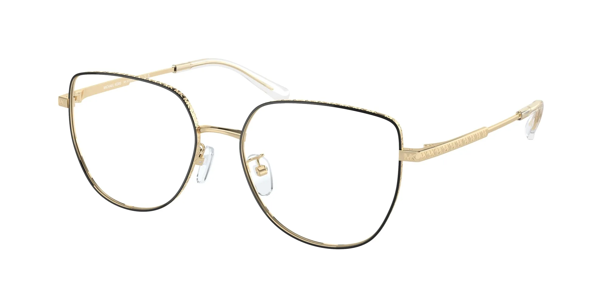 Michael Kors MK3075D JAIPUR 1014 Montature da vista Metallo Oro Trasparente Rotonda Normale - immagine 1