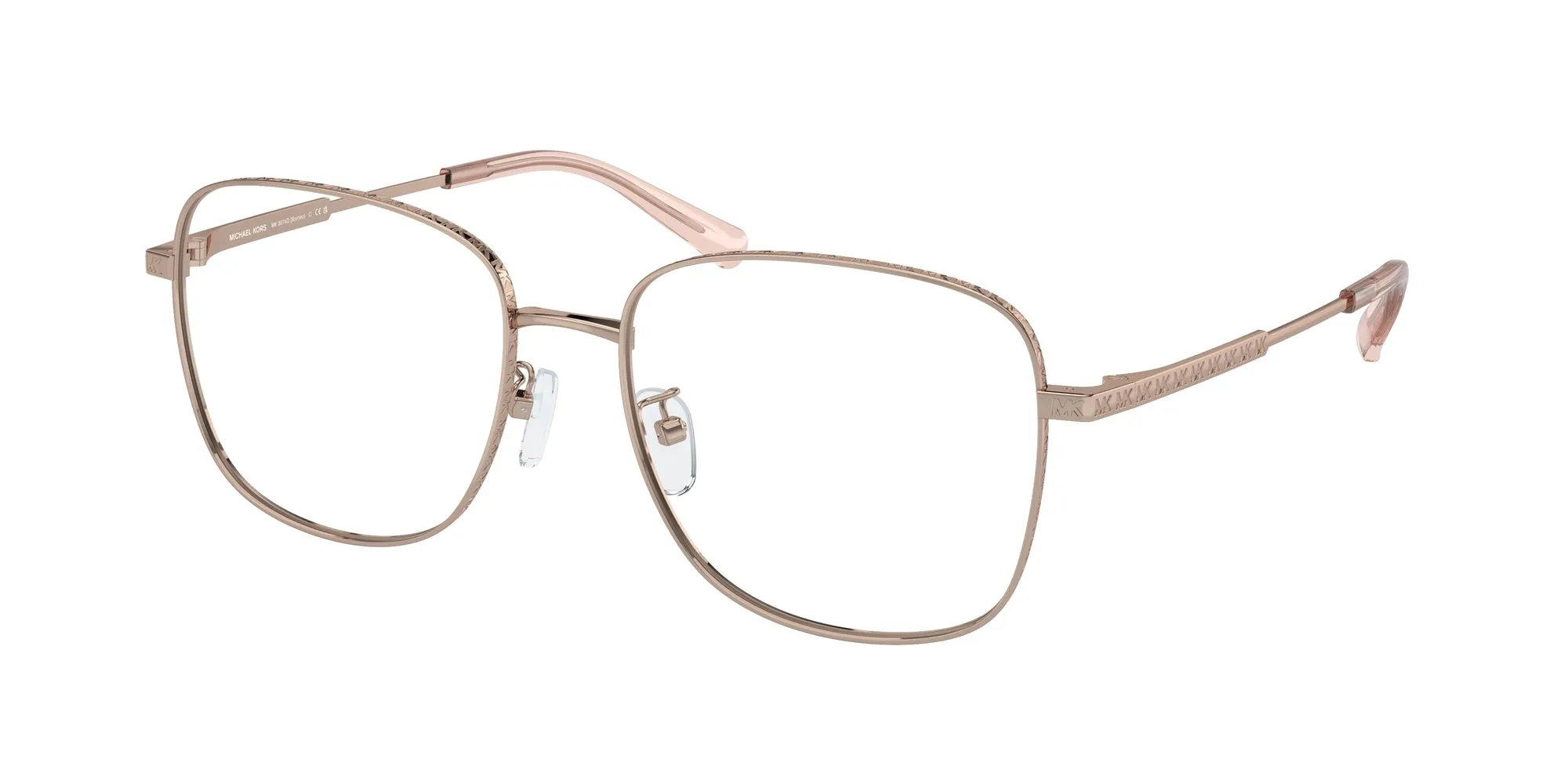 Michael Kors MK3074D BORNEO 1108 Montature da vista Metallo Oro Trasparente Squadrata Normale - immagine 1