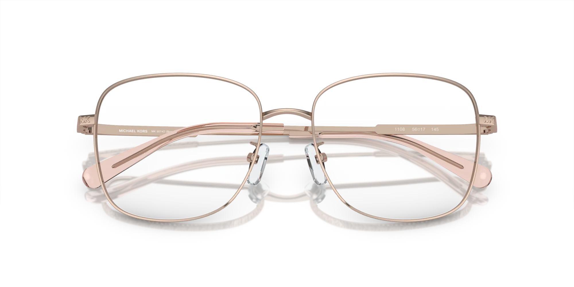 Michael Kors MK3074D BORNEO 1108 Montature da vista Metallo Oro Trasparente Squadrata Normale - immagine 2