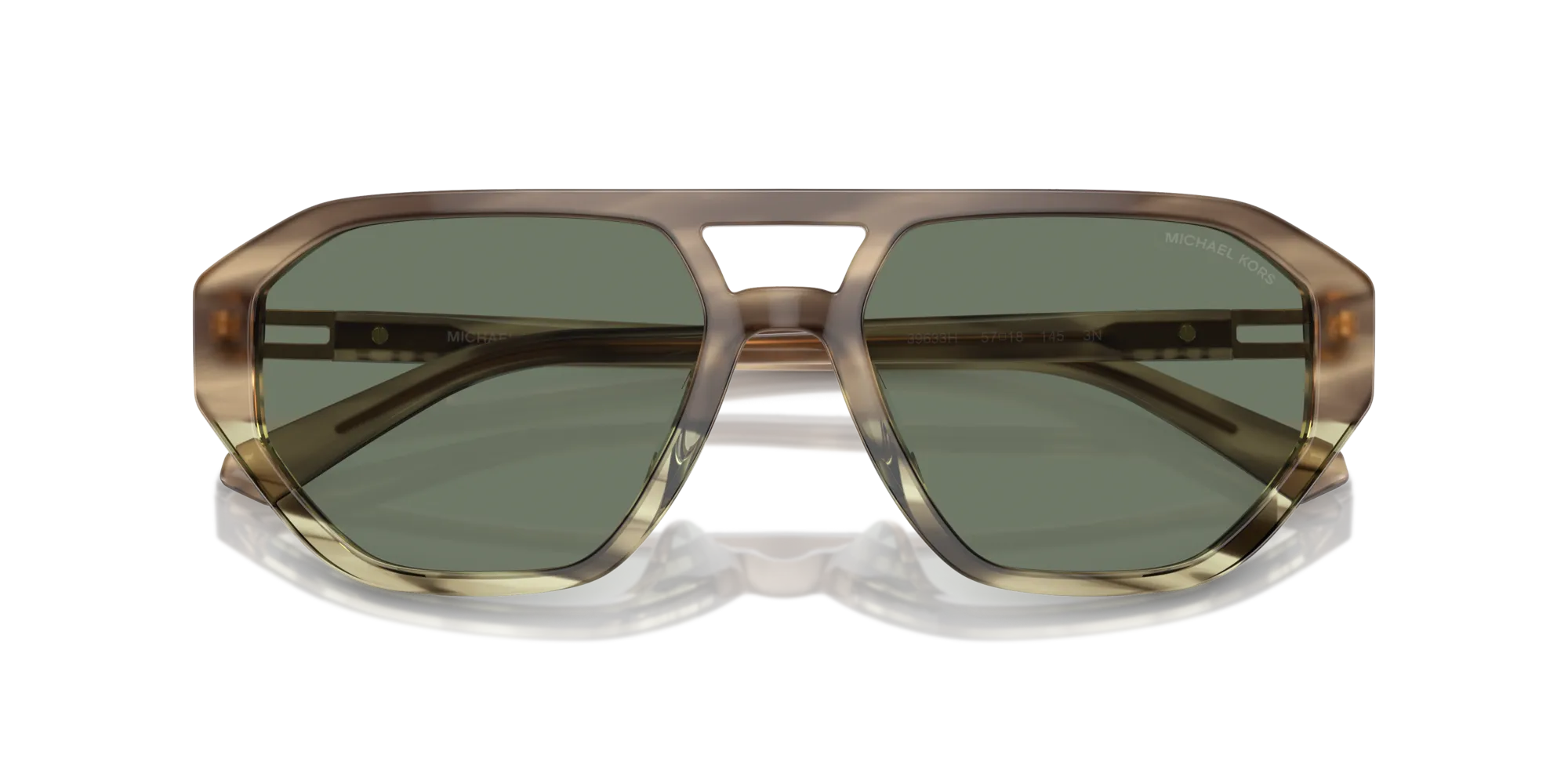 Michael Kors MK2219U ZURICH 39633H Occhiali da sole Acetato Verde Verde Pilot Normale - immagine 2