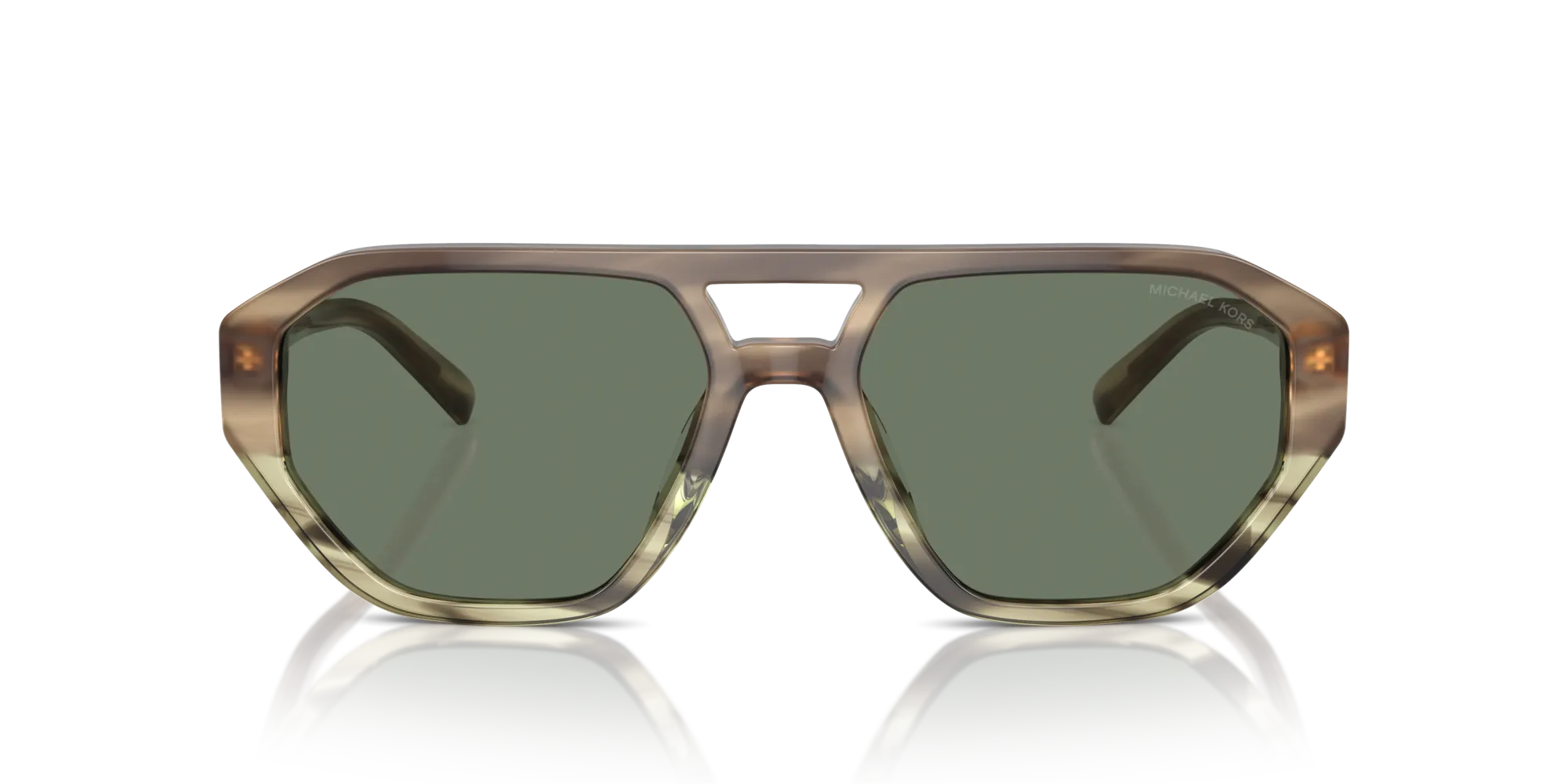 Michael Kors MK2219U ZURICH 39633H Occhiali da sole Acetato Verde Verde Pilot Normale - immagine 3