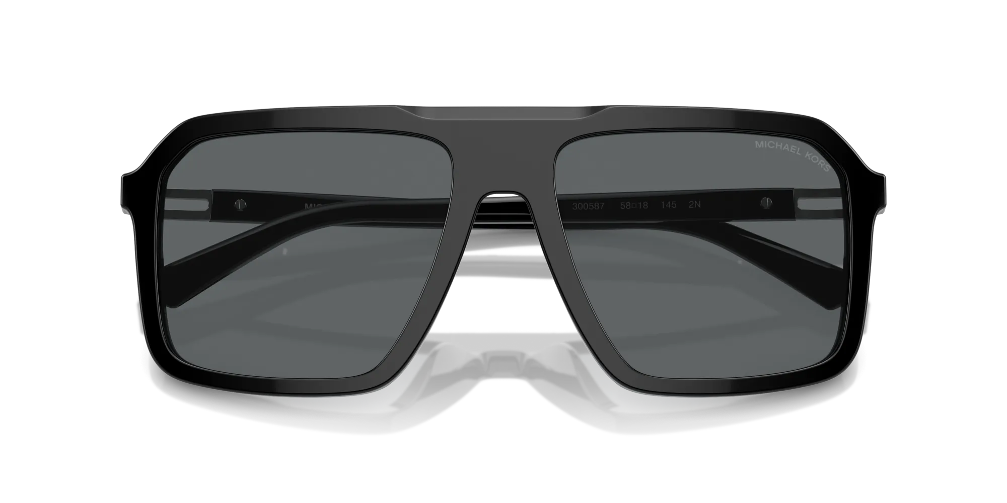 Michael Kors MK2218U MURREN 300587 Occhiali da sole Acetato Nero Grigio Squadrata Normale - immagine 2