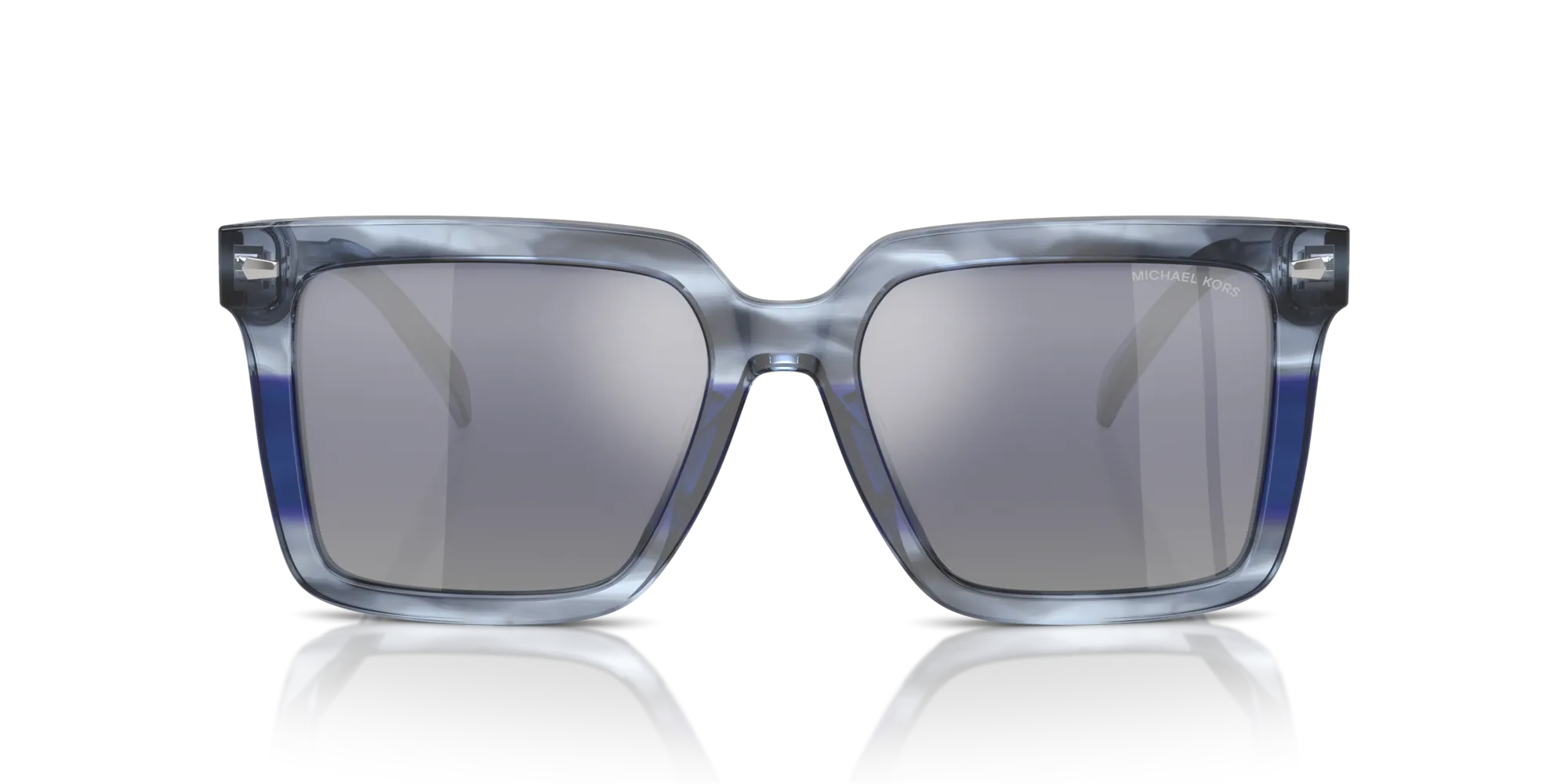 Michael Kors MK2217U ABRUZZO 39796I Occhiali da sole Acetato Blu Blu Squadrata Normale Sfumato - immagine 3