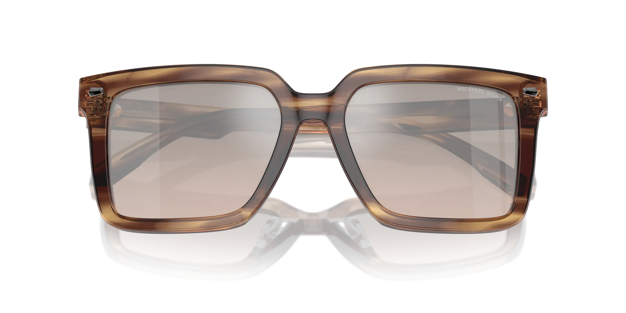 Michael Kors MK2217U ABRUZZO 39776I Occhiali da sole Acetato Marrone Marrone Squadrata Normale Specchiato - immagine 2