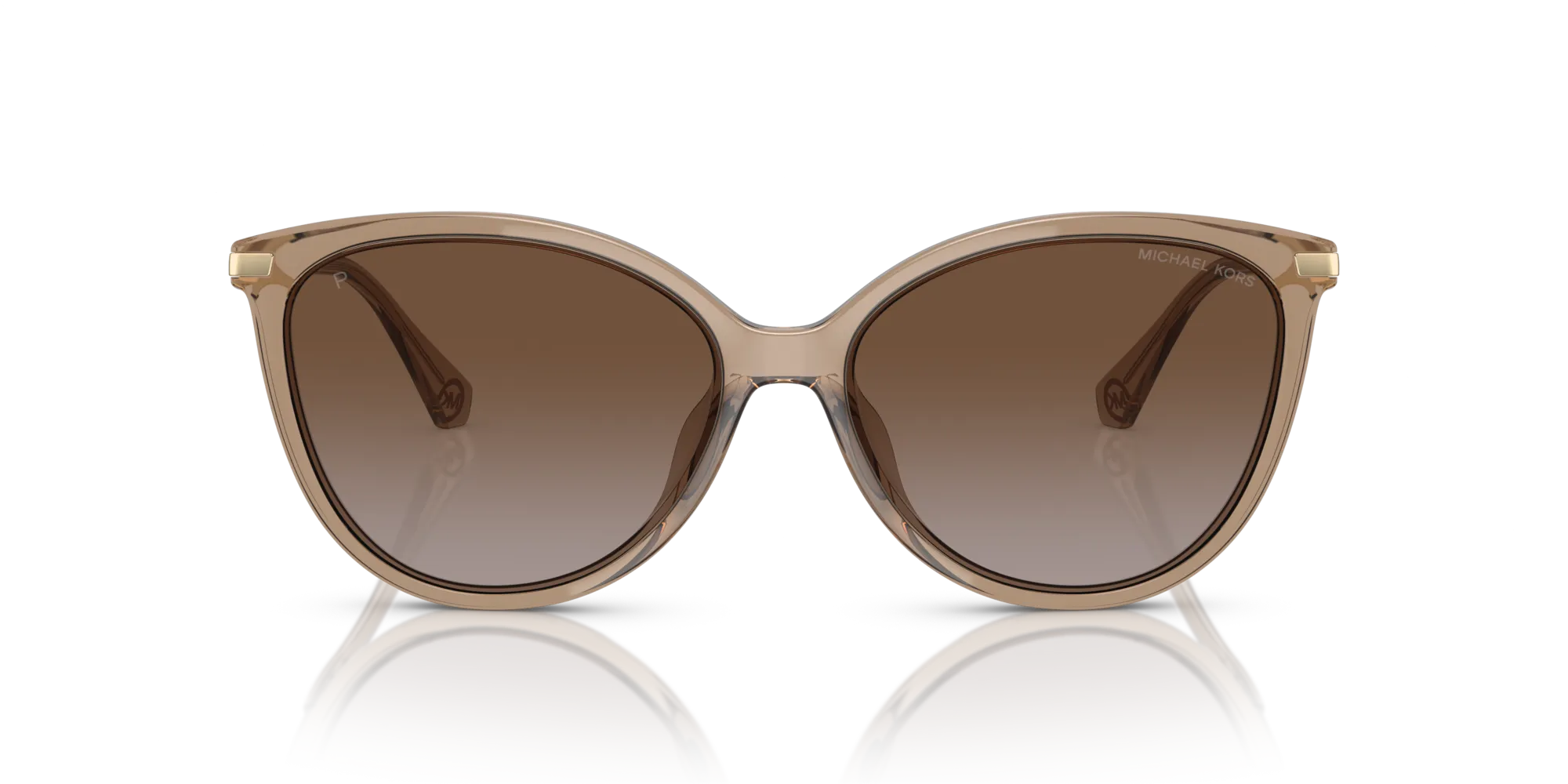Michael Kors MK2184U DUPONT 3938T5 Occhiali da sole Iniettato Marrone Marrone Cat Eye Polarizzata Sfumato - immagine 3