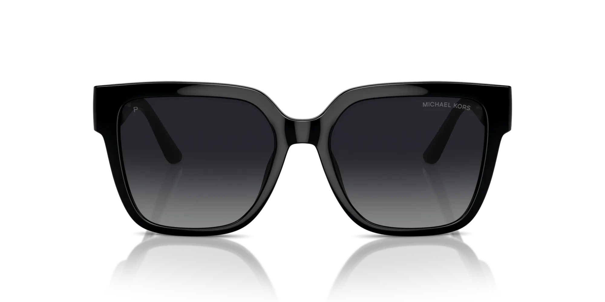 Michael Kors MK2170U KARLIE 3005T3 Occhiali da sole Iniettato Nero Grigio Squadrata Polarizzata Sfumato - immagine 3