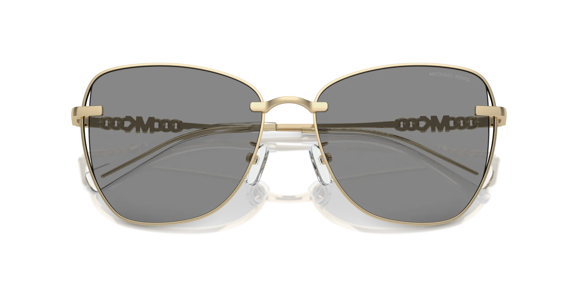 Michael Kors MK1158D BEIJING 10143F Occhiali da sole Metallo Oro Grigio Farfalla Normale Antiriflesso - immagine 2