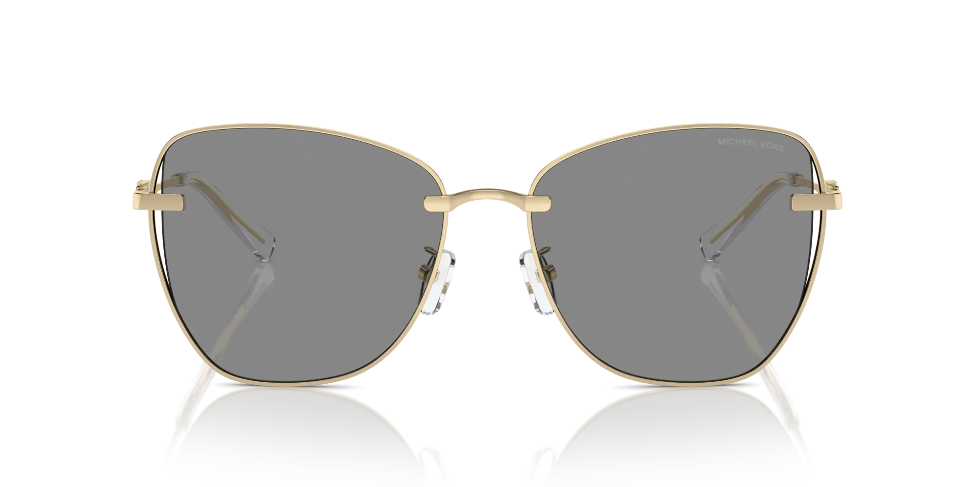 Michael Kors MK1158D BEIJING 10143F Occhiali da sole Metallo Oro Grigio Farfalla Normale Antiriflesso - immagine 3