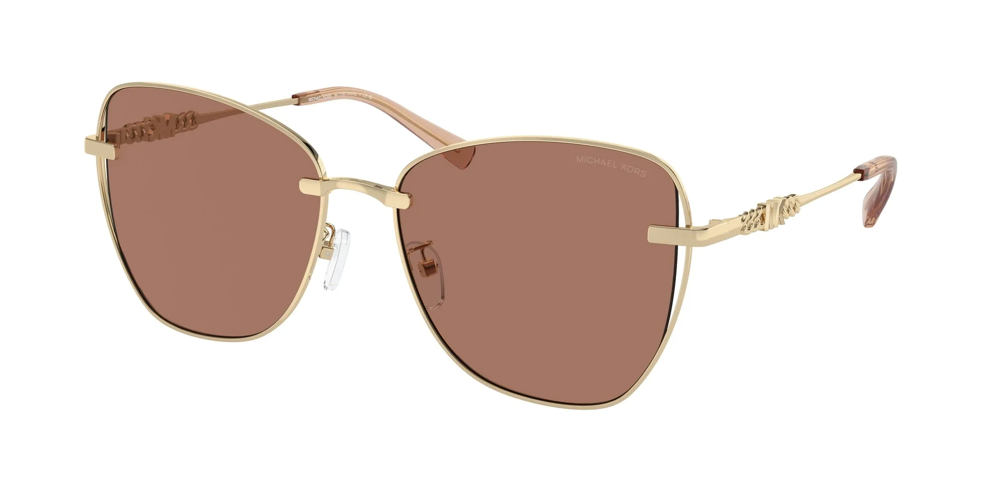 Michael Kors MK1158D BEIJING 101403 Occhiali da sole Metallo Oro Marrone Farfalla Normale - immagine 1