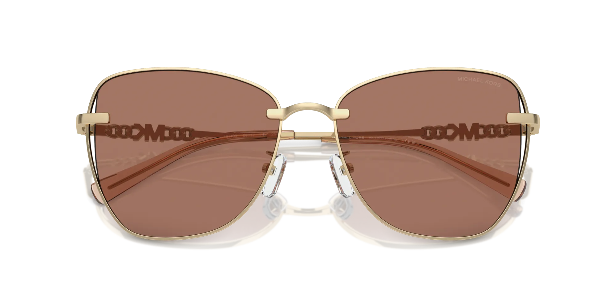 Michael Kors MK1158D BEIJING 101403 Occhiali da sole Metallo Oro Marrone Farfalla Normale - immagine 2
