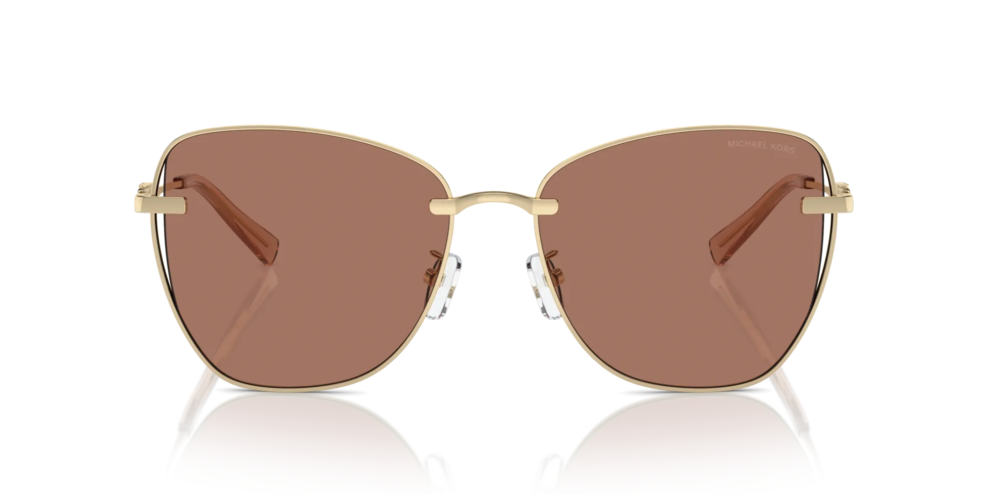Michael Kors MK1158D BEIJING 101403 Occhiali da sole Metallo Oro Marrone Farfalla Normale - immagine 3