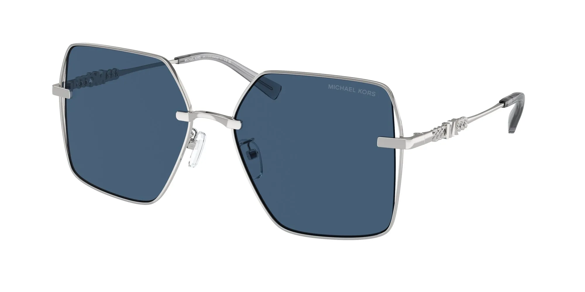 Michael Kors MK1157D SANYA 18938G Occhiali da sole Metallo Argento Blu Squadrata Normale - immagine 1