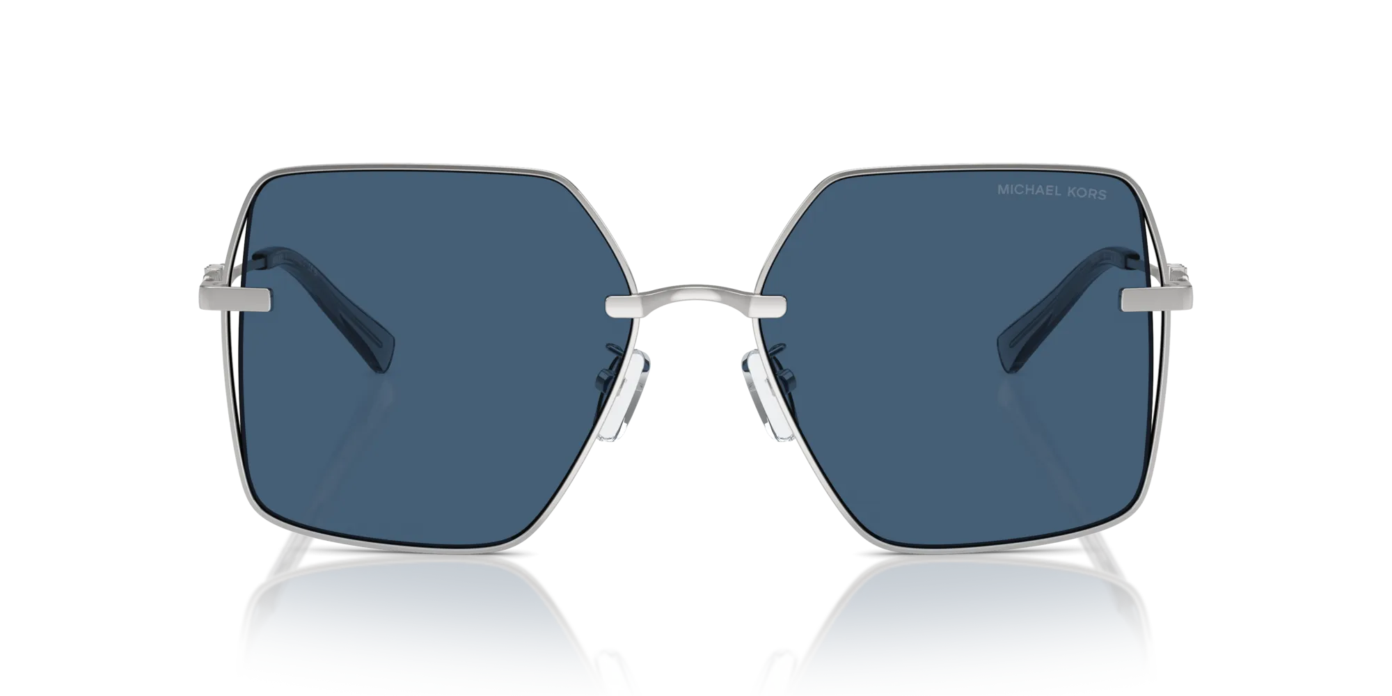 Michael Kors MK1157D SANYA 18938G Occhiali da sole Metallo Argento Blu Squadrata Normale - immagine 3