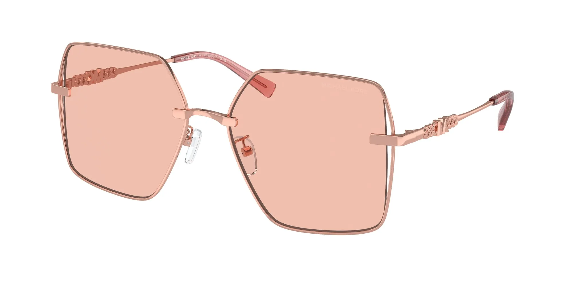 Michael Kors MK1157D SANYA 110884 Occhiali da sole Metallo Oro Rosa Squadrata Normale - immagine 1